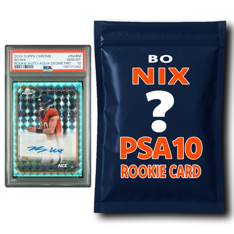 Bo Nix PSA 10 Graded Football Rookie Card Mystery Pack