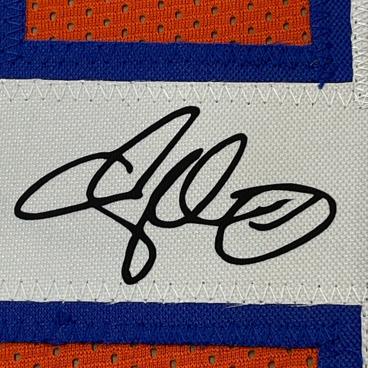 Framed Facsimile Autographed Adam Sandler Bobby Boucher 35x39 SCLSU The Waterboy Movie Orange Reprint Laser Auto Football Jersey