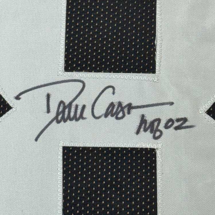 Framed Autographed/Signed Dave Casper 35x39 HOF 02 Oakland Las Vegas Black Football Jersey Beckett BAS COA
