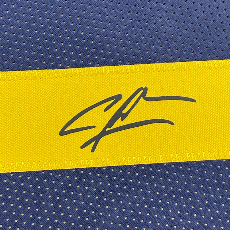 Framed Facsimile Autographed Charles Woodson 35x39 Michigan Blue Reprint Laser Auto College Football Jersey Size Men's XL