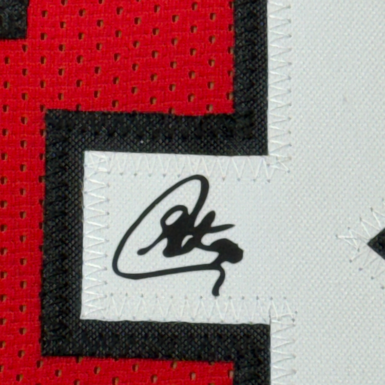 Framed Facsimile Autographed Stephen Steph Curry 35x39 Davidson Red Reprint Laser Auto College Basketball Jersey