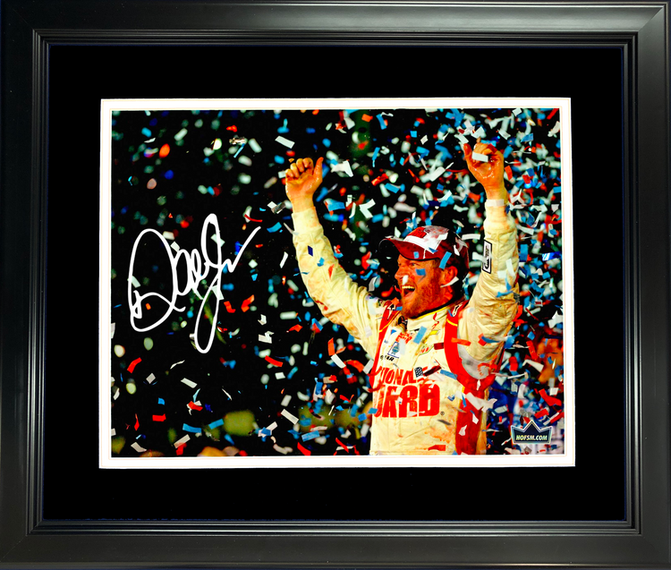 Framed Dale Earnhardt Jr. Facsimile Laser Engraved Signature Auto 11"x14" NASCAR Racing Photo HOFSM Holo