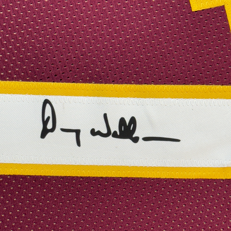 Framed Facsimile Autographed Doug Williams 35x39 Washington Red Reprint Laser Auto Football Jersey