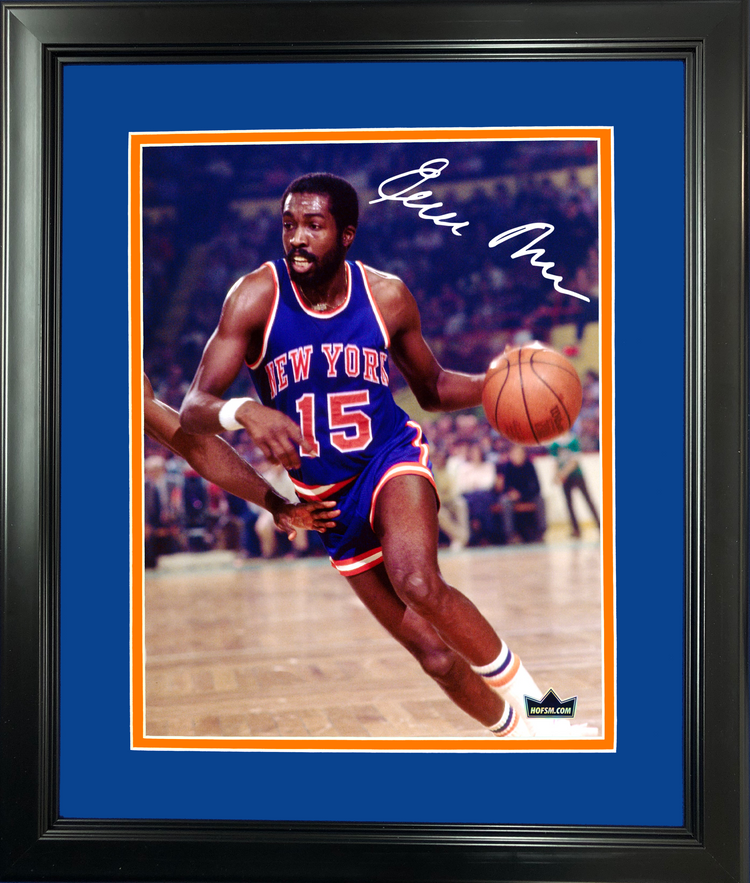Framed Earl Monroe Facsimile Laser Engraved Signature Auto 11"x14" Basketball Photo HOFSM Holo