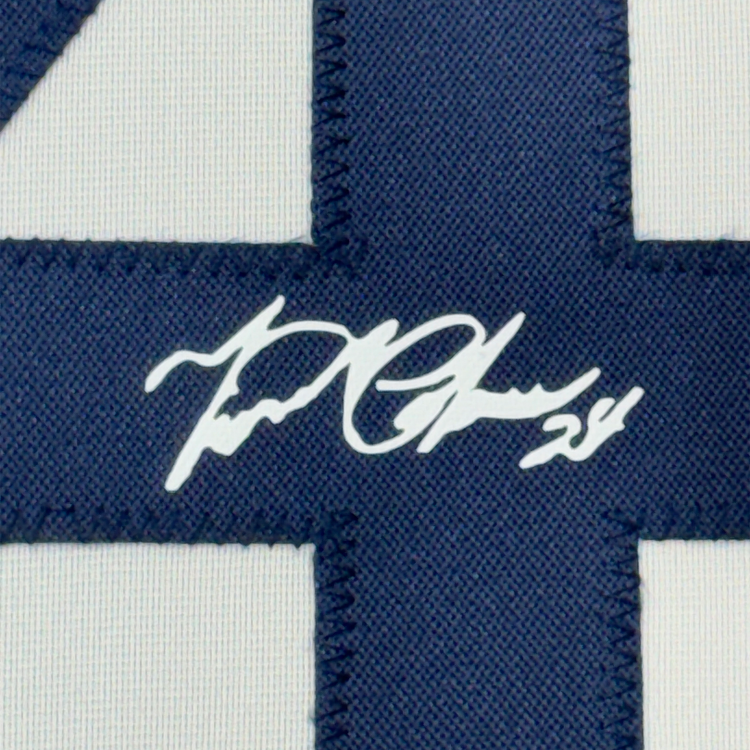 Framed Facsimile Autographed Miguel Cabrera 35x39 Detroit White Reprint Laser Auto Baseball Jersey