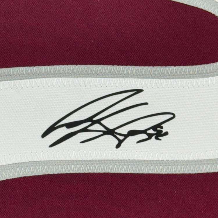 Framed Facsimile Autographed Gabriel Landeskog 35x39 Colorado Maroon Reprint Laser Auto Hockey Jersey