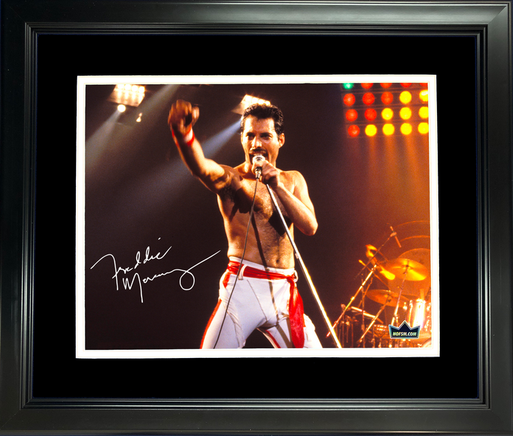 Framed Freddie Mercury Facsimile Laser Engraved Signature Auto 11"x14" Music Photo HOFSM Holo