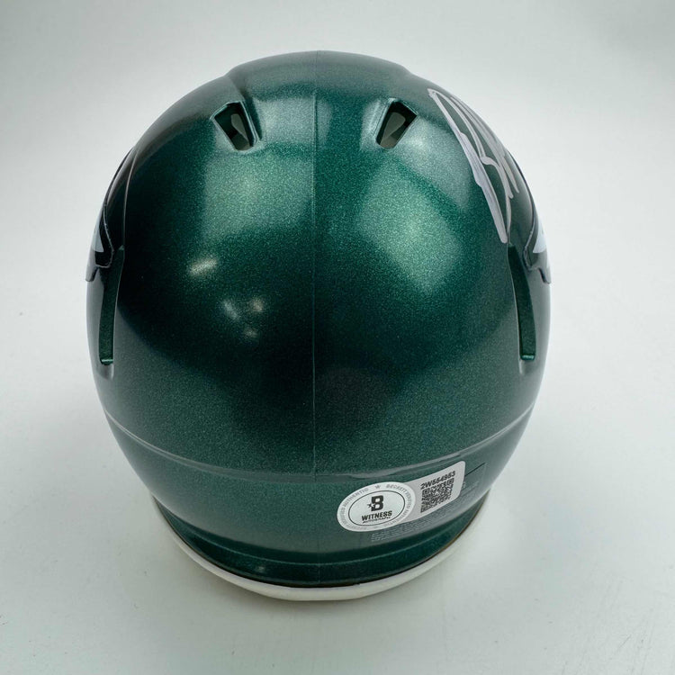 Autographed/Signed Brandon Graham Philadelphia Eagles Mini Football Helmet JSA COA