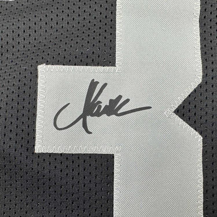 Facsimile Autographed Marcus Allen Oakland Las Vegas Black Reprint Laser Auto Football Jersey Size Men's XL