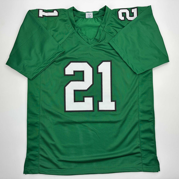 Facsimile Autographed Eric Allen Philadelphia Kelly Green Reprint Laser Auto Football Jersey Size Men's XL