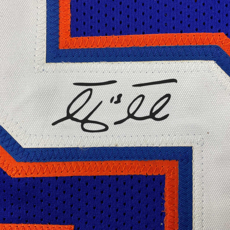 Facsimile Autographed Tim Tebow Florida Blue Reprint Laser Auto College Football Jersey Size Men's XL