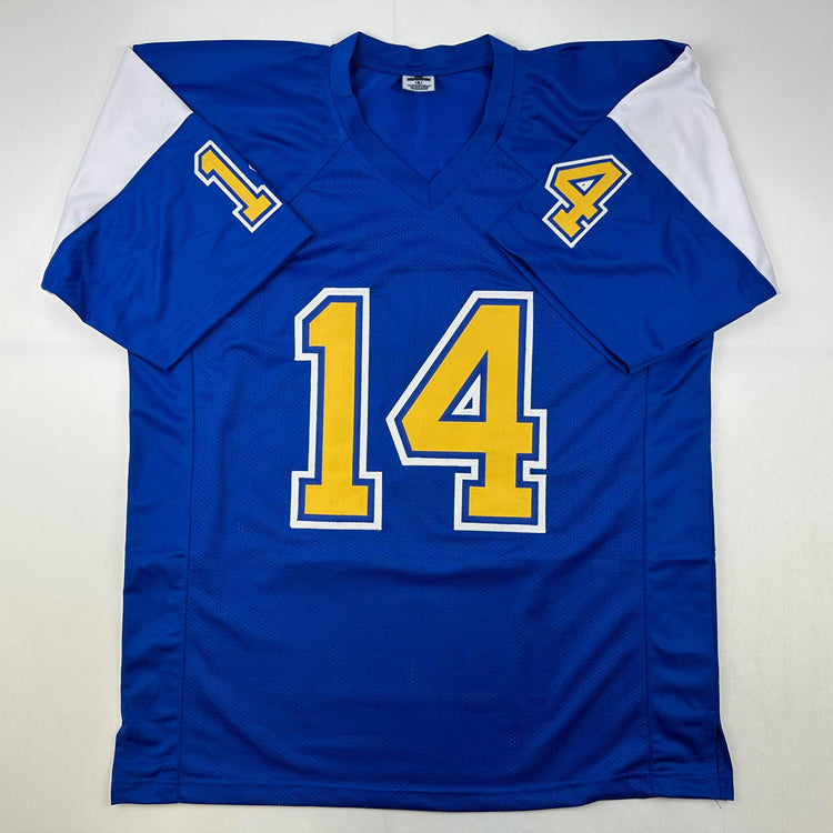 Facsimile Autographed Dan Fouts San Diego Blue Reprint Laser Auto Football Jersey Size Men's XL
