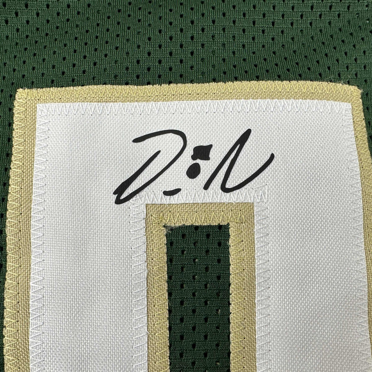Facsimile Autographed Damian Lillard Milwaukee Green Reprint Laser Auto Basketball Jersey Size Men's XL