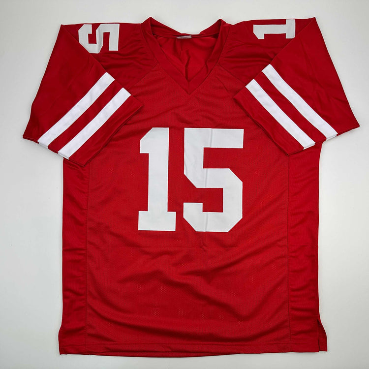 Facsimile Autographed Dylan Raiola Nebraska Red Reprint Laser Auto College Football Jersey Size Men's XL