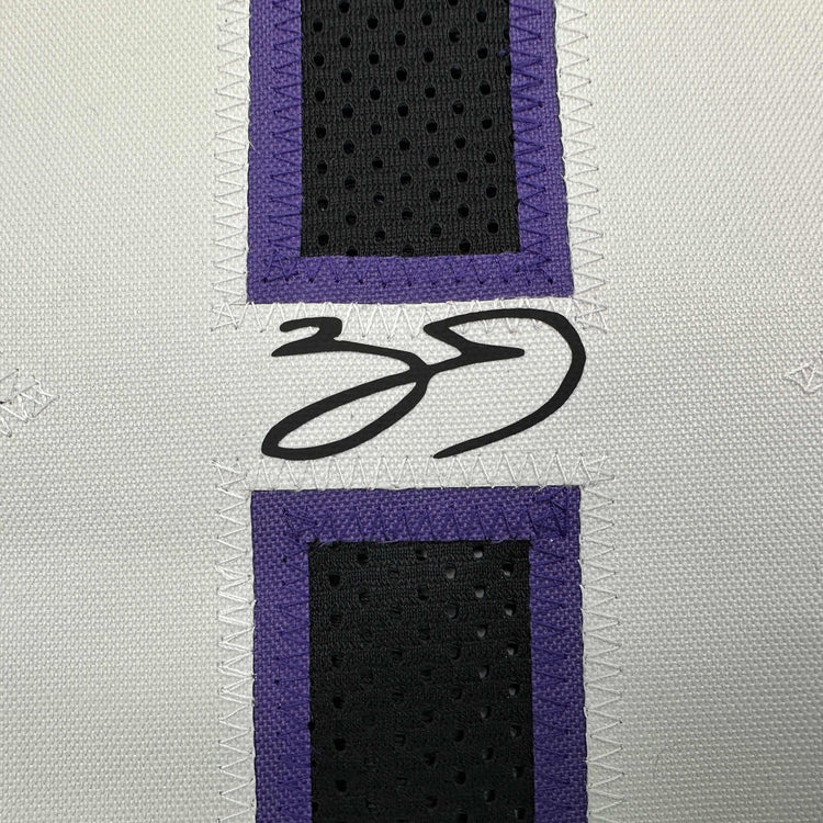 Facsimile Autographed Zach LaVine Sacramento Black Reprint Laser Auto Basketball Jersey Size Men's XL