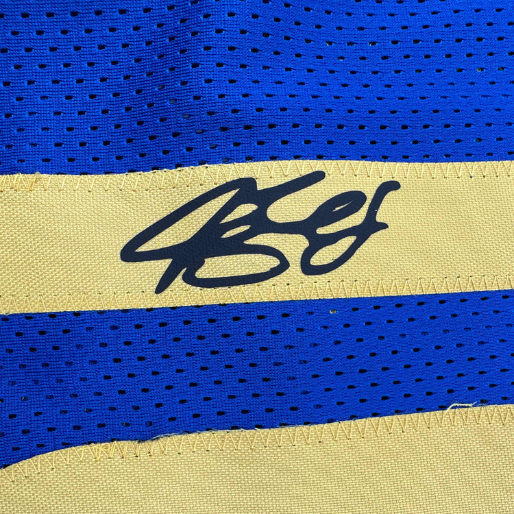 Facsimile Autographed Jimmy Butler Golden State Blue Reprint Laser Auto Basketball Jersey Size Men's XL