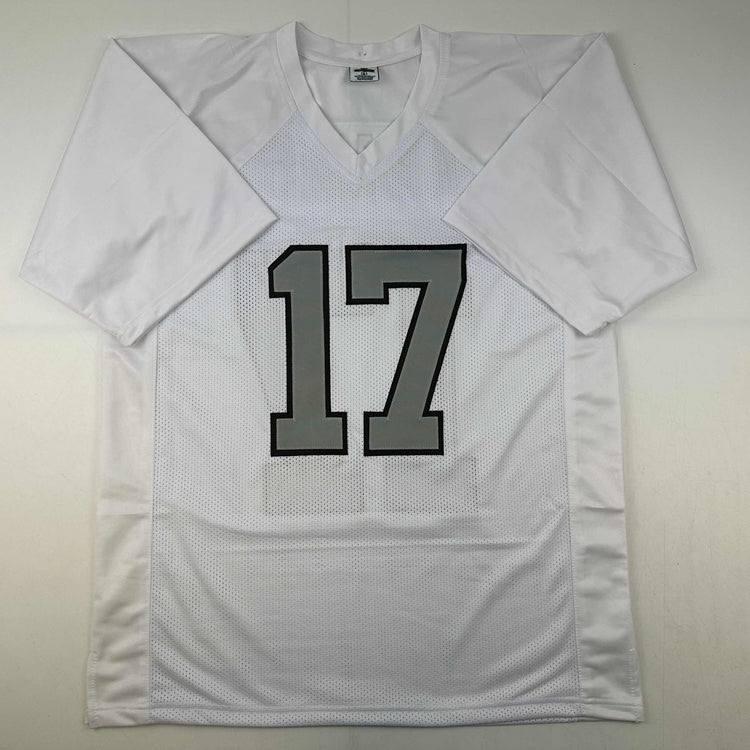 Autographed/Signed Davante Adams Las Vegas Oakland Color Rush White Football Jersey Beckett BAS COA