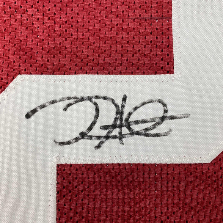 Autographed/Signed Jalen Hurts Alabama Red College Football Jersey JSA COA