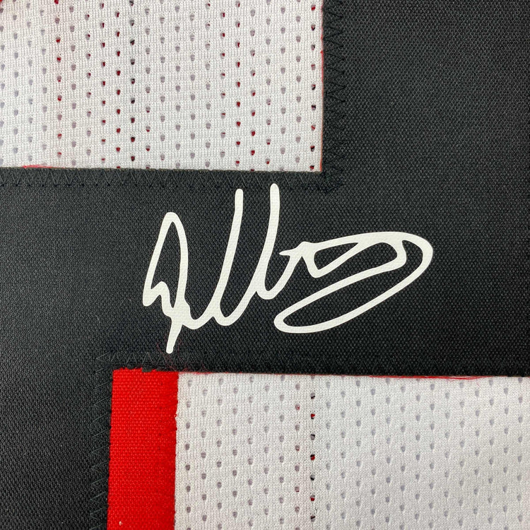 Facsimile Autographed Todd Gurley II Atlanta White Reprint Laser Auto Football Jersey Size Men's XL