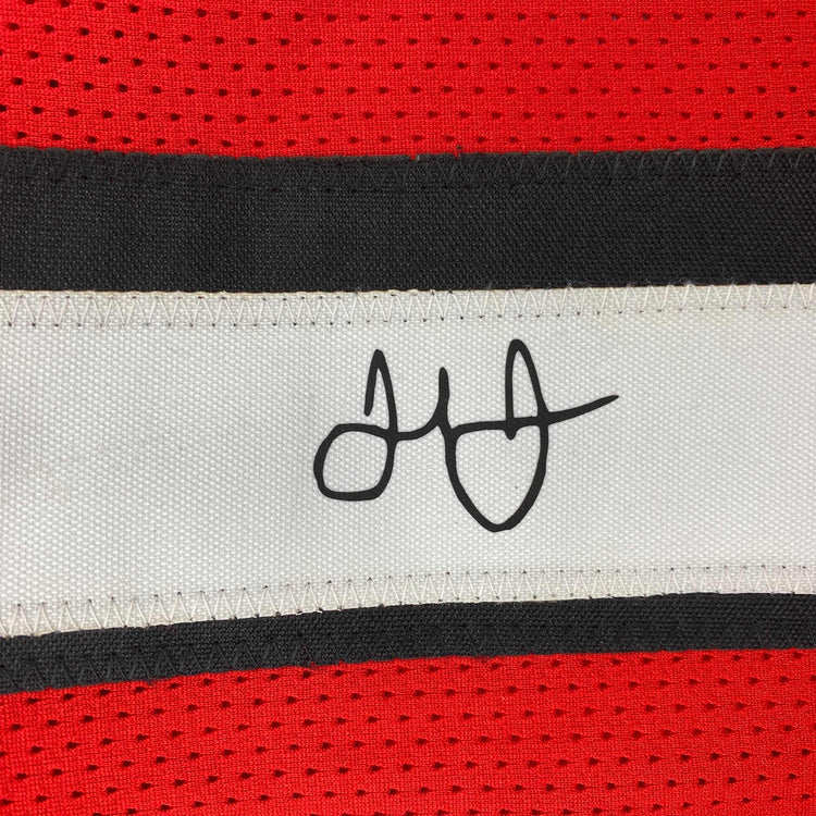 Facsimile Autographed Julio Jones Atlanta Red Reprint Laser Auto Football Jersey Size Men's XL