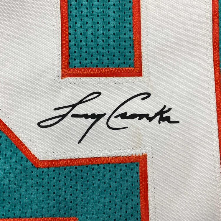 Facsimile Autographed Larry Csonka Miami Teal Reprint Laser Auto Football Jersey Size Men's XL