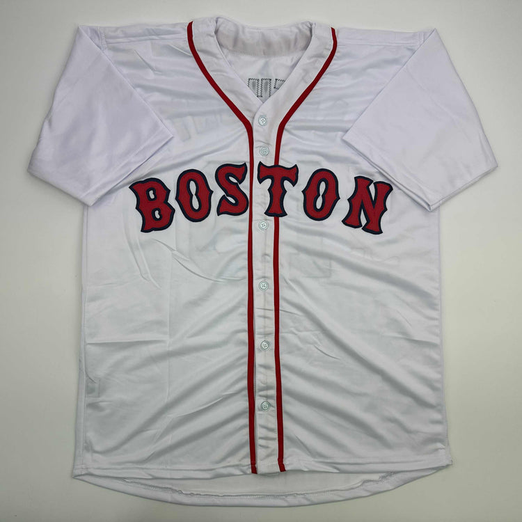 Facsimile Autographed Roman Anthony Boston White Reprint Laser Auto Baseball Jersey Size Men's XL