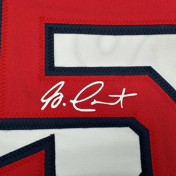 Facsimile Autographed Garrett Crochet Boston White Reprint Laser Auto Baseball Jersey Size Men's XL