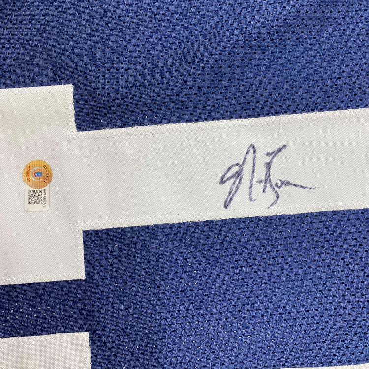 Autographed/Signed NaVorro Bowman Penn State Blue College Football Jersey Beckett BAS COA