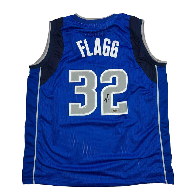 Facsimile Autographed Cooper Flagg Dallas Blue Reprint Laser Auto Basketball Jersey Size Men's XL