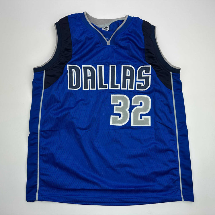 Facsimile Autographed Cooper Flagg Dallas Blue Reprint Laser Auto Basketball Jersey Size Men's XL