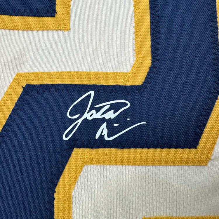 Facsimile Autographed Jacob Misiorowski Milwaukee Cream Reprint Laser Auto Baseball Jersey Size Men's XL