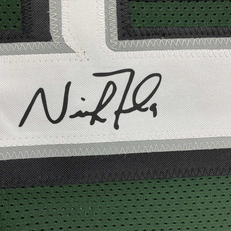 Facsimile Autographed Nick Foles Philadelphia Green Reprint Laser Auto Football Jersey Size Men's XL