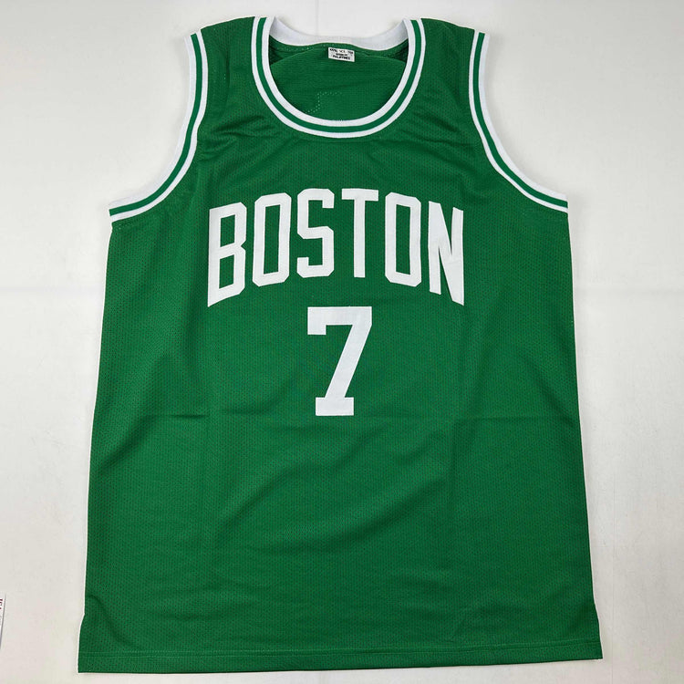 Autographed/Signed Dee Brown Boston Green Basketball Jersey JSA COA