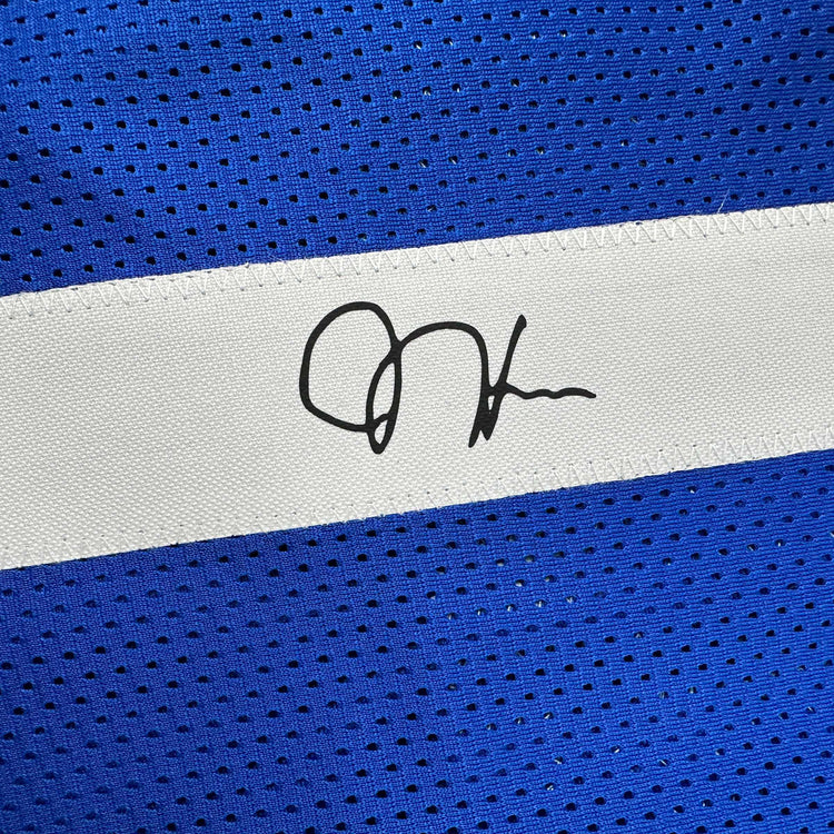 Facsimile Autographed James Harden Los Angeles LA Blue Reprint Laser Auto Basketball Jersey Size Men's XL