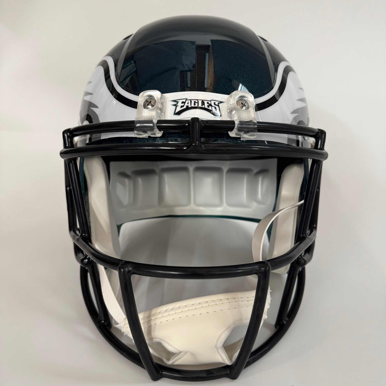 Autographed/Signed Jason Kelce Philadelphia Eagles Full Size FS F/S Replica Football Helmet PSA COA