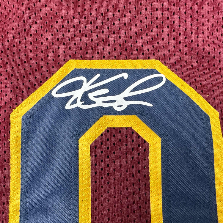 Facsimile Autographed Kevin Love Cleveland Red Reprint Laser Auto Basketball Jersey Size Men's XL