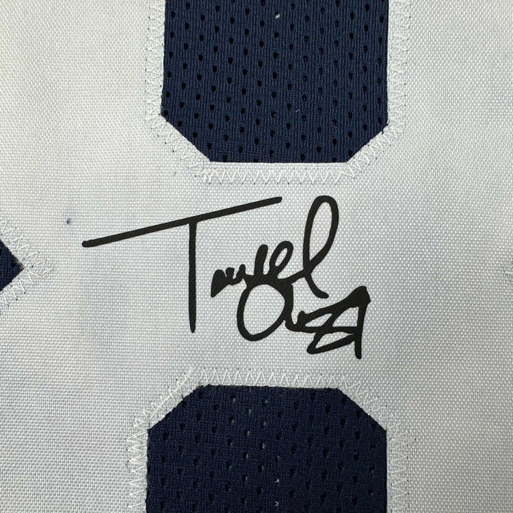 Facsimile Autographed Terrell Owens Dallas Thanksgiving Day Reprint Laser Auto Football Jersey Size Men's XL