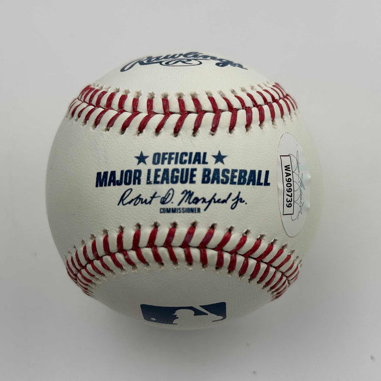 Autographed/Signed Steve Garvey Rawlings Official Major League Baseball ROML JSA COA Auto
