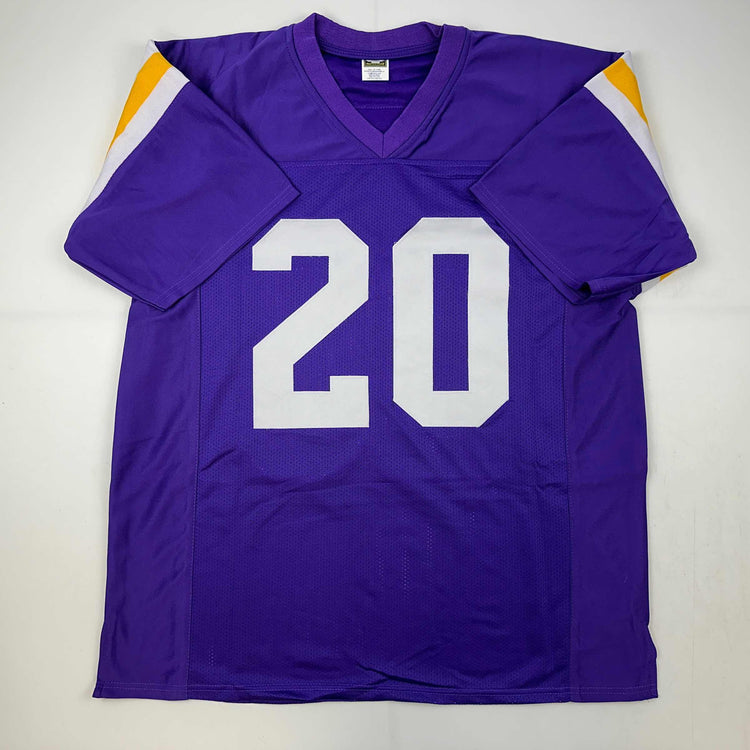 Facsimile Autographed Billy Cannon LSU Purple Reprint Laser Auto College Football Jersey Size Men's XL