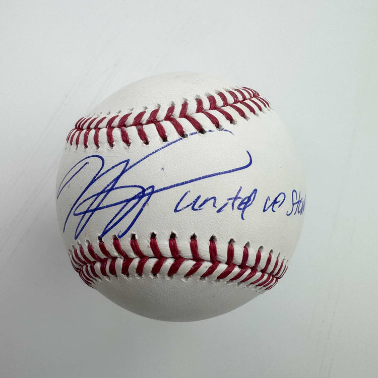 Autographed/Signed Mike Piazza "Together We Stand" Rawlings Official Major League ROML Baseball Fanatics COA