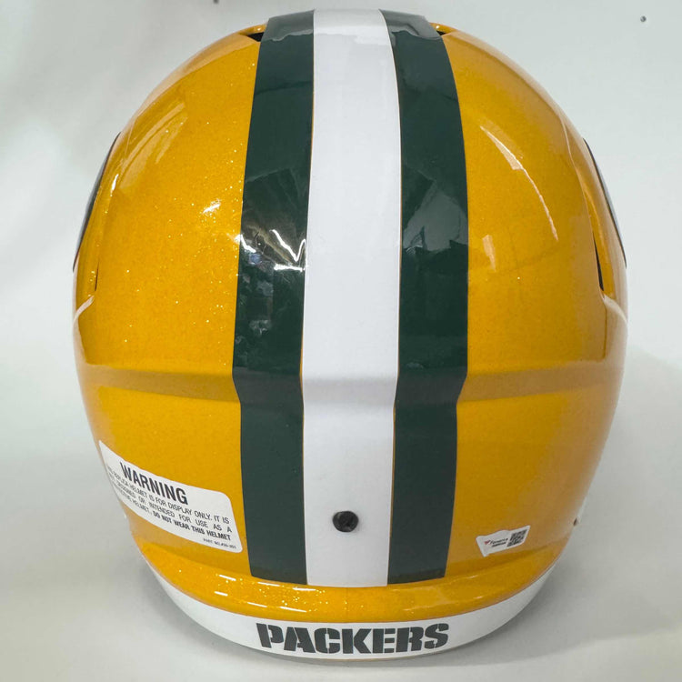 Autographed/Signed Aaron Rodgers Green Bay Packers Full Size Replica Football Helmet FS F/S Fanatics COA