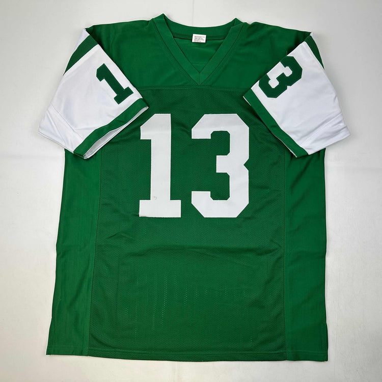 Facsimile Autographed Don Maynard New York Green Reprint Laser Auto Football Jersey Size Men's XL