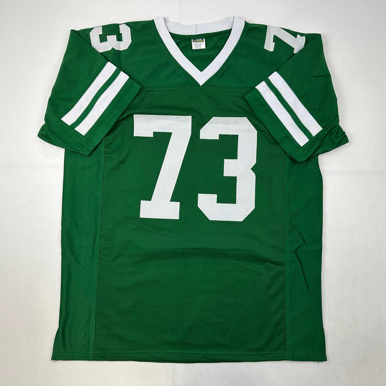 Facsimile Autographed Joe Klecko New York Green Reprint Laser Auto Football Jersey Size Men's XL