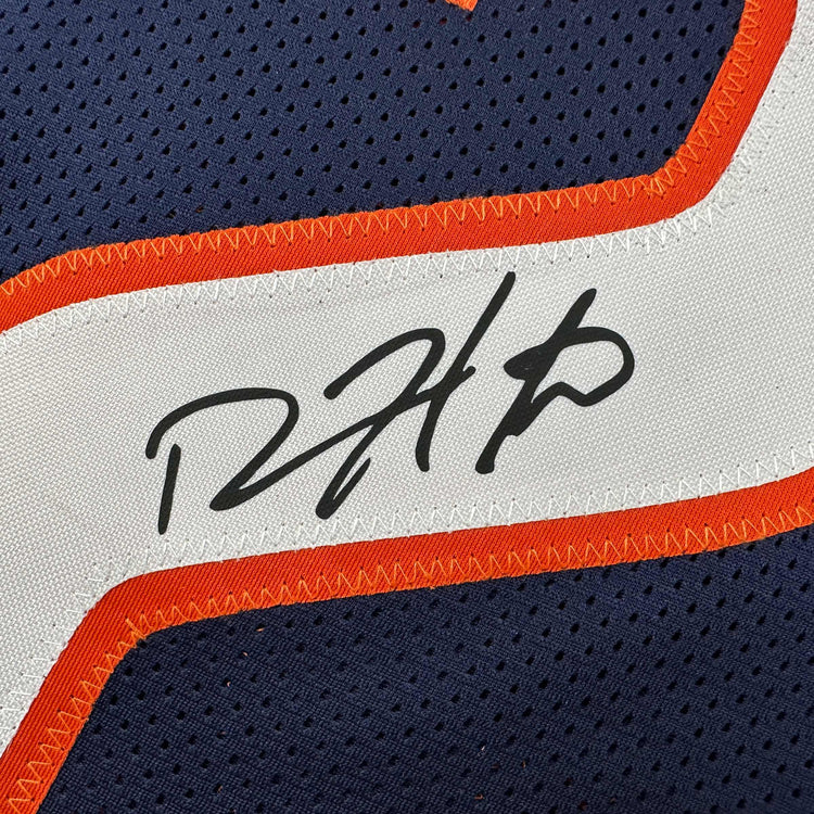 Facsimile Autographed Devin Hester Chicago Blue Reprint Laser Auto Football Jersey Size Men's XL