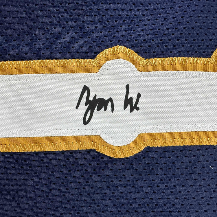 Facsimile Autographed Zion Williamson New Orleans Blue Reprint Laser Auto Basketball Jersey Size Men's XL