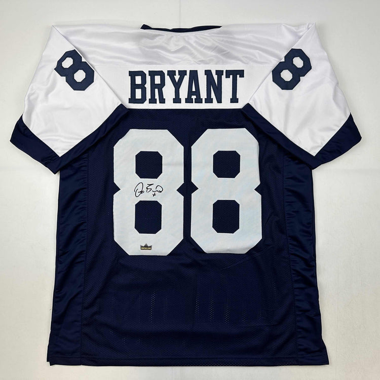 Facsimile Autographed Dez Bryant Dallas Thanksgiving Day Reprint Laser Auto Football Jersey Size Men's XL