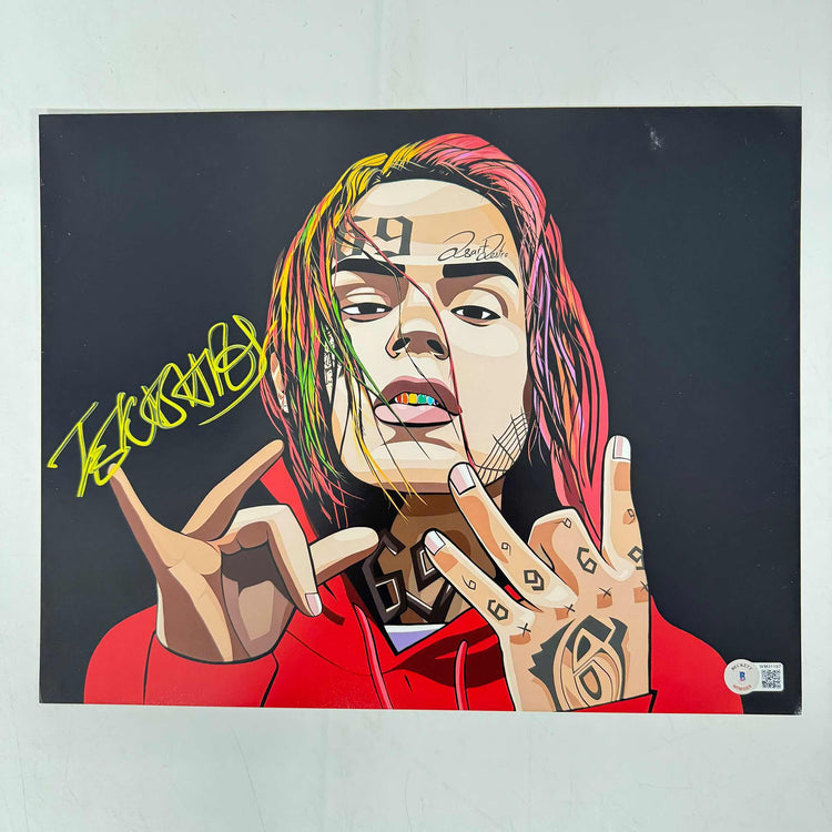 Autographed/Signed Tekashi 6ix9ine Daniel Hernandez 11x14 Photo JSA COA