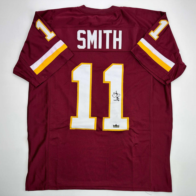 Facsimile Autographed Alex Smith Washington Red Reprint Laser Auto Football Jersey Size Men's XL