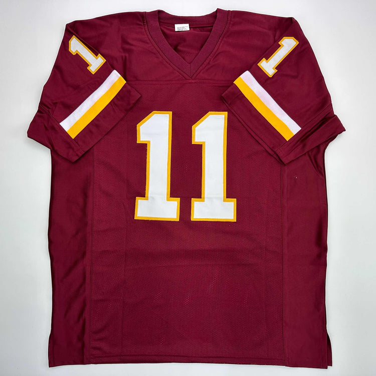 Facsimile Autographed Alex Smith Washington Red Reprint Laser Auto Football Jersey Size Men's XL