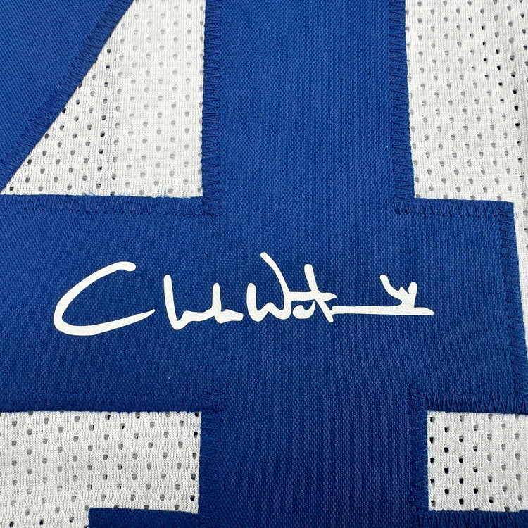 Facsimile Autographed Charlie Waters Dallas White Reprint Laser Auto Football Jersey Size Men's XL